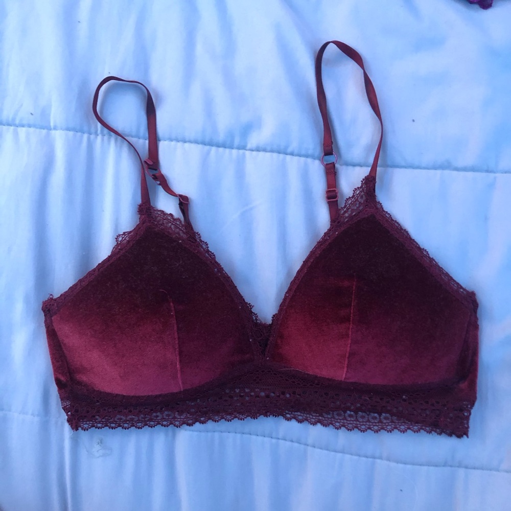 Red Velvet Bralette
